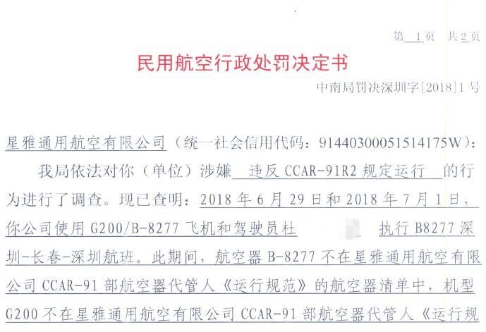 違反規(guī)定運行！通航企業(yè)被罰款九千元